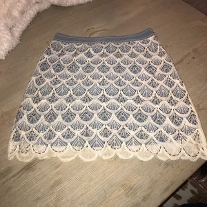 Ryu Scalloped lace skirt medium